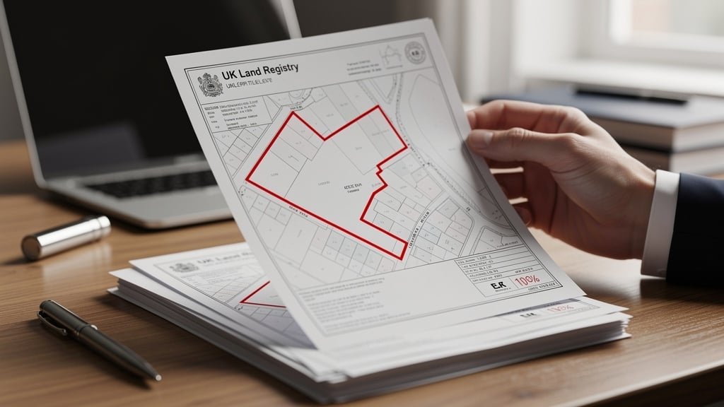 Land Registry title plan document with boundary lines